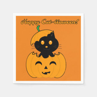Guardanapo De Papel Cat-lloween