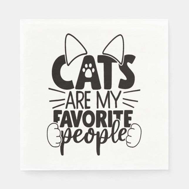 Guardanapo De Papel Cat Lover (Frente)