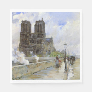 Guardanapo De Papel Catedral de Notre Dame (Paris, França) (Arte Vint