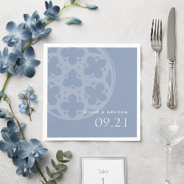 Guardanapo De Papel Catedral Gótica Clássica Elegante Casamento Azul P