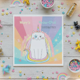 Guardanapo De Papel Caticorn Meow-Gical Birthday