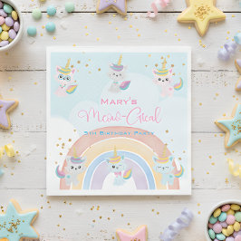 Guardanapo De Papel Caticorn Meow-Gical Birthday