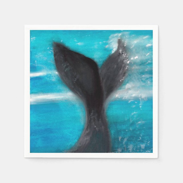 Guardanapo De Papel Cauda de uma baleia (Frente)