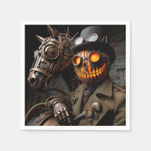 Cavaleiro Abóbora de Halloween Steampunk