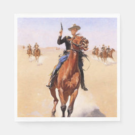 Guardanapo De Papel Cavaleiro das Planícies (Vaqueiro a Cavalo)