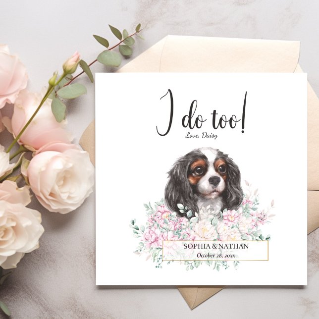 Guardanapo De Papel Cavalier King Charles Dog Casamento Cocktail Napki (Criador carregado)