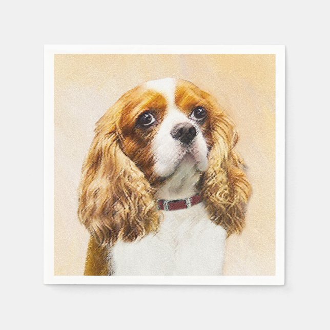 Guardanapo De Papel Cavalier King Charles Spaniel Original (Frente)