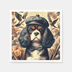 Guardanapo De Papel Cavalier King Charles Spaniel Painting