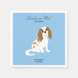 Guardanapo De Papel Cavalier King Charles Wedding Cocktail Napkins