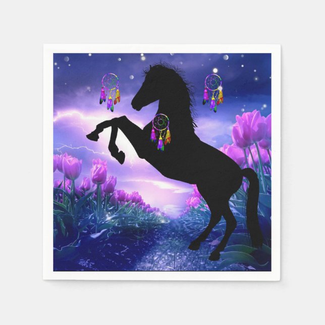 Guardanapo De Papel Cavalo Dreamcatcher (Frente)