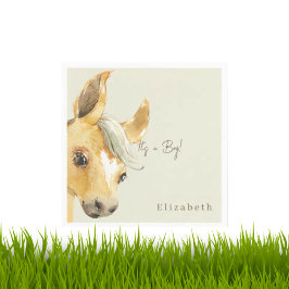 Guardanapo De Papel Cavalo giro É coquetel Chá de fraldas