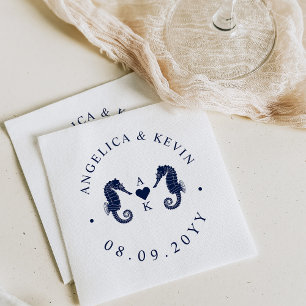 Guardanapo De Papel Cavalo-marinho-do-mar-do-amor