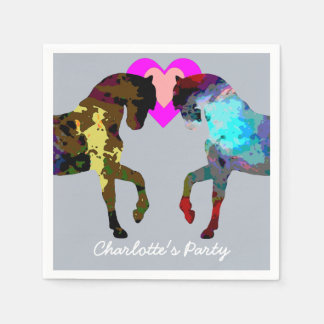 Guardanapo De Papel Cavalos Azuis Papel Personalizado Nápoles
