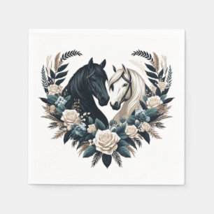 Guardanapo De Papel Cavalos de Casamento no Amor