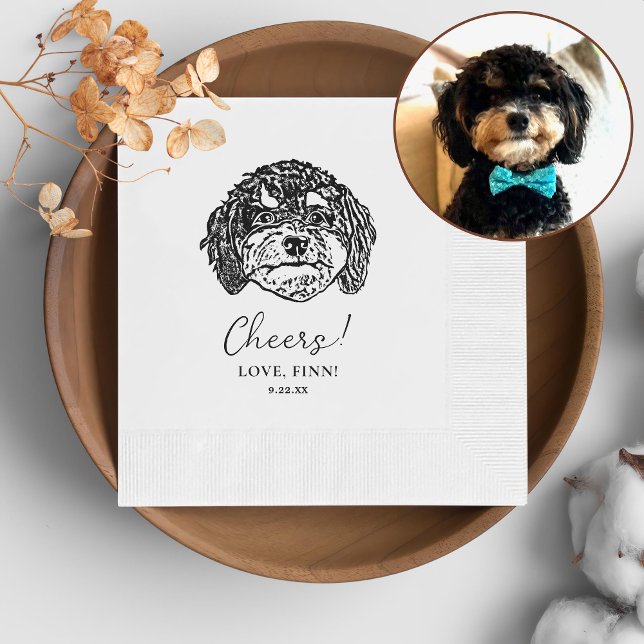 Guardanapo De Papel Cavoodle Dog Personalised Cheers Napkins (Criador carregado)