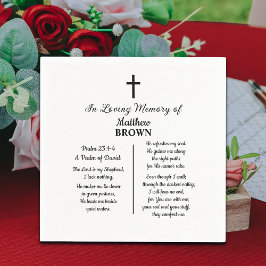 Guardanapo De Papel Celebração da Versão Bíblica do Funeral da Vida