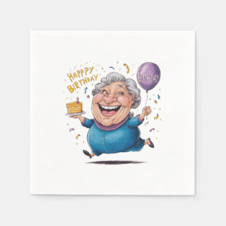 Guardanapo De Papel Celebração de Aniversário da Vovó
