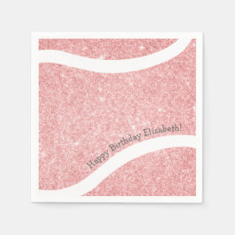 Guardanapo De Papel celebração de tênis rosa giro