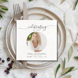 Guardanapo De Papel Celebração do Funeral Memorial da Vida