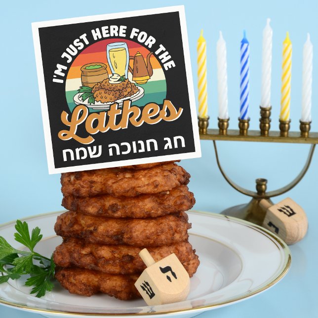 Guardanapo De Papel Celebração Judaica Engraçada Hebraico Feliz Chanuc (Criador carregado)