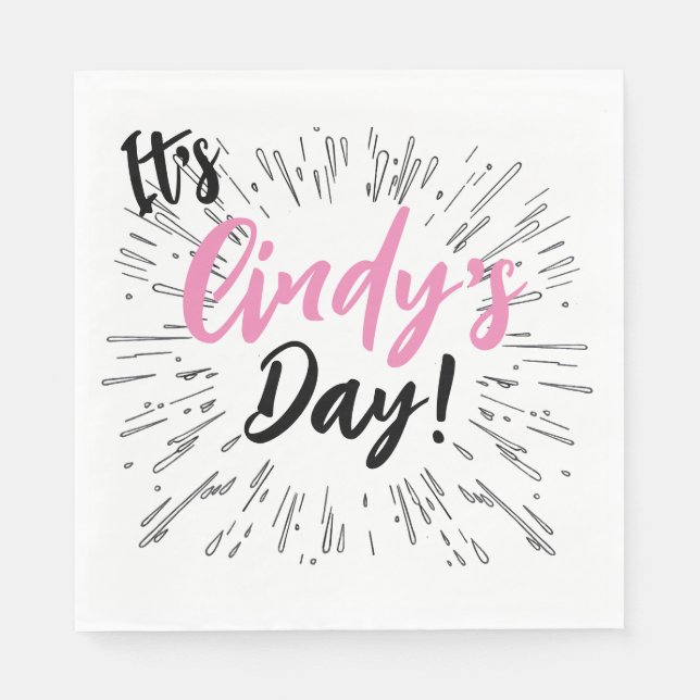 Guardanapo De Papel Celebração Personalizada (Frente)