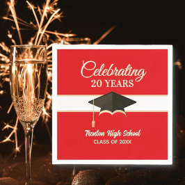 Guardanapo De Papel Celebração! Reunião de Turma de 20 Anos 