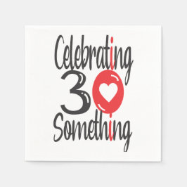 Guardanapo De Papel Celebrando 30 coisas