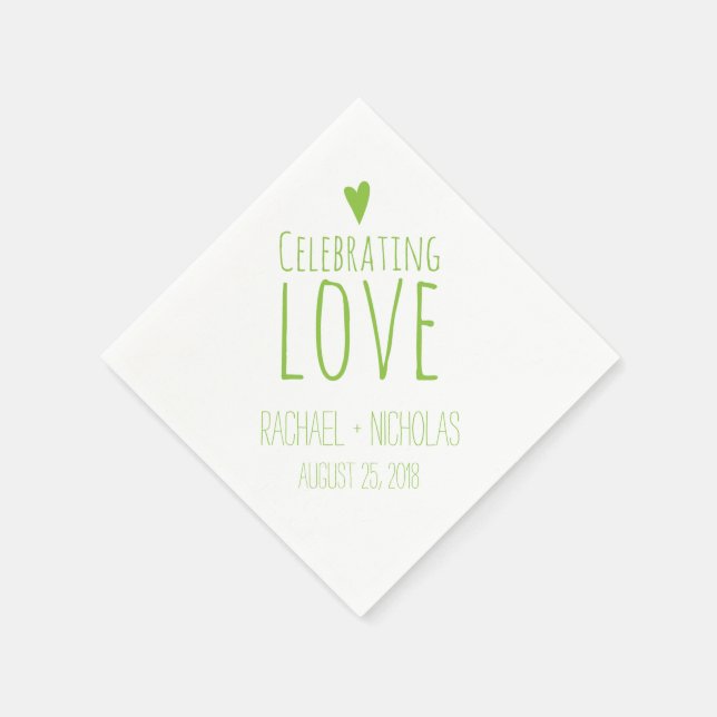 Guardanapo De Papel Celebrando o Amor | Casamento (Canto)