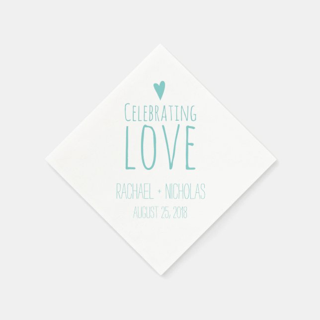 Guardanapo De Papel Celebrando o Amor | Casamento (Canto)