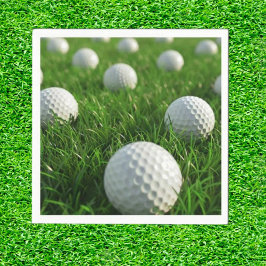 Guardanapo De Papel Celebrando o Aniversário do Sonho de Golfer