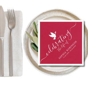 Guardanapo De Papel Celebrando O Funeral Da Escrita Elegante Life