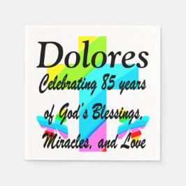 GUARDANAPO DE PAPEL CELEBRAR 85 ANOS DE DEUS ADORAM NAPKINS