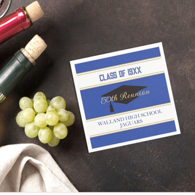 Guardanapo De Papel Celebrar! Nápoles de Reunião de Classe PERSONALIZA (Criador carregado)