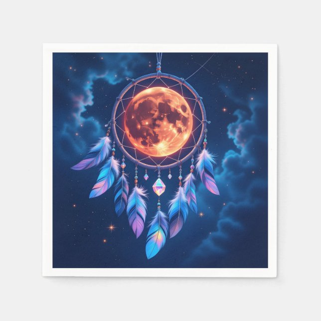 Guardanapo De Papel Celestial Eclipse Dreamcatcher (Frente)