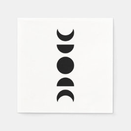 Guardanapo De Papel Celestial Moon Phases