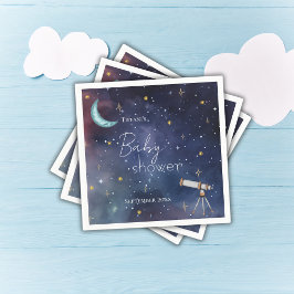 Guardanapo De Papel Celestial Sky Moon & Stars Chá de fraldas