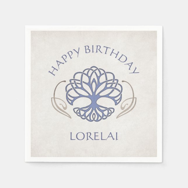 Guardanapo De Papel Celtic Medieval Fantasy Birthday (Frente)