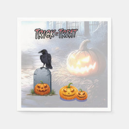 Guardanapo De Papel Cemitério de Halloween