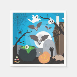 Guardanapo De Papel Cena de Halloween