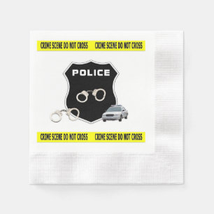 Guardanapo De Papel Cena do crime da polícia