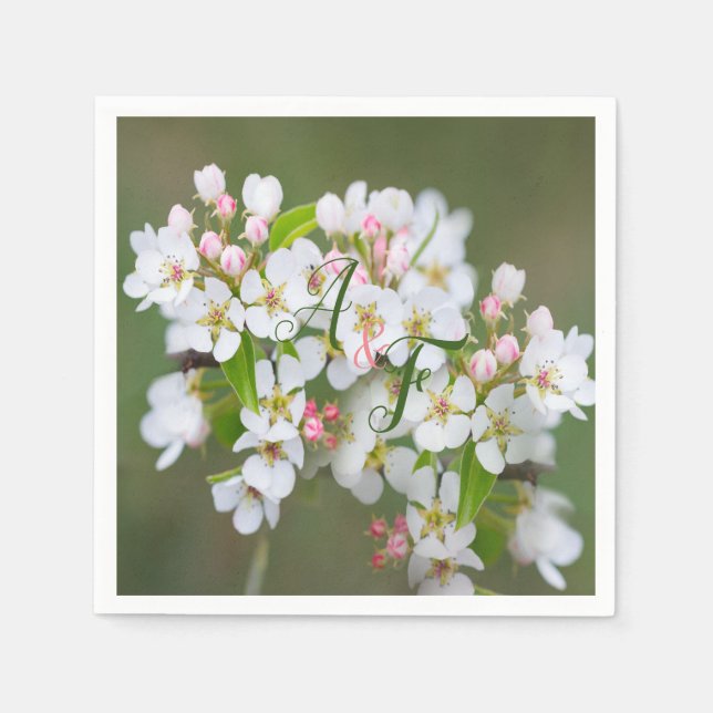 Guardanapo De Papel Cereja florescente Napkins (Frente)