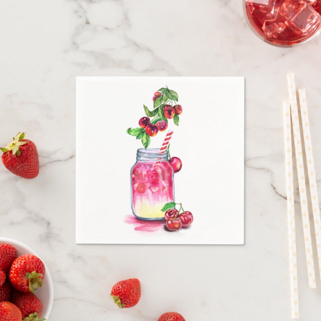 Guardanapo De Papel Cereja fresca Beba Napkins (Insitu)