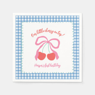 Guardanapo De Papel Cereja no Top Birthday Napkins