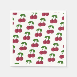 Guardanapo De Papel Cerejas Escuras de Verão