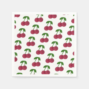 Guardanapo De Papel Cerejas Escuras de Verão