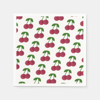 Guardanapo De Papel Cerejas Escuras de Verão