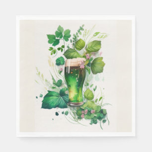Guardanapo De Papel Cerveja Verde Irlandesa Em Ivy