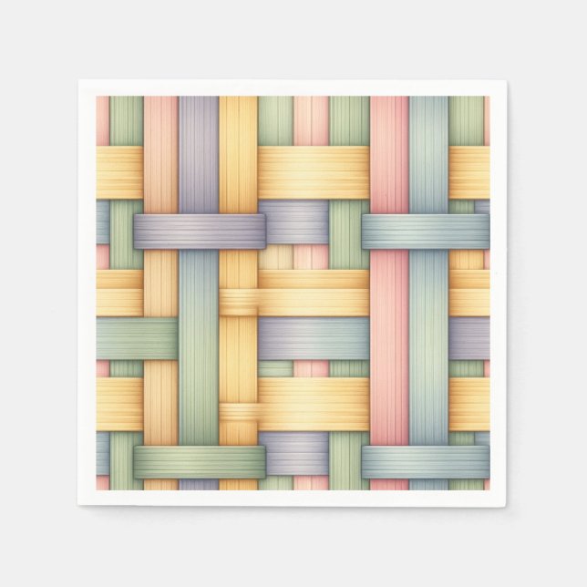 Guardanapo De Papel Cesta de Páscoa (Frente)