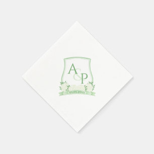 Guardanapo De Papel Cesto De Casamento De Hydrangea Verde E Branca