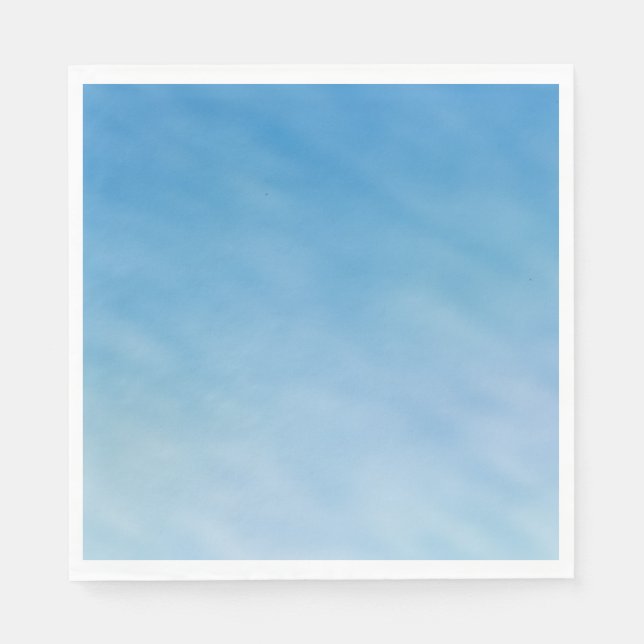 Guardanapo De Papel Céu Azul Macio e Bonito com Nuvens Sonhadoras (Frente)